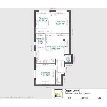 Cosy - 3 Chambres- 6 Personnes
